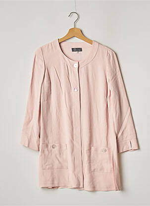 Veste casual col rond rose WEINBERG femme