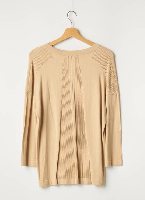 Gilet manches longues beige TERRE DE FÉES pour femme