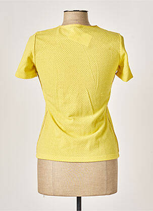 T-shirt col v manches courtes jaune PAUPORTÉ femme