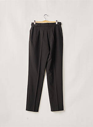 Pantalon droit tissage popeline taille normale noir TERRE DE FÉES femme