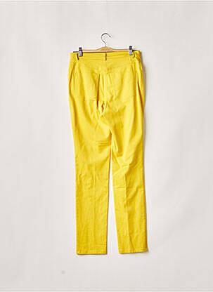 Pantalon slim tissage popeline taille normale jaune PAUPORTÉ femme