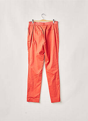 Pantalon chino tissage popeline taille normale orange WEINBERG femme