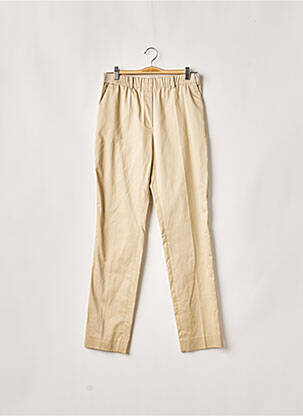 Pantalon chino tissage popeline taille normale beige WEINBERG femme