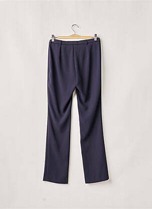 Pantalon droit tissage crêpe taille normale bleu WEINBERG femme