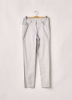 Pantalon slim stretch taille normale gris WEINBERG femme