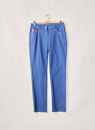 Pantalon slim stretch taille normale bleu WEINBERG femme