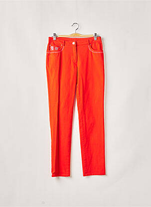 Pantalon slim stretch taille normale rouge WEINBERG femme