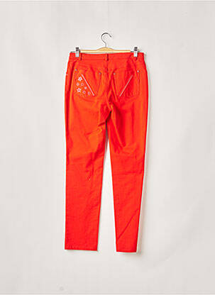 Pantalon slim stretch taille normale rouge WEINBERG femme