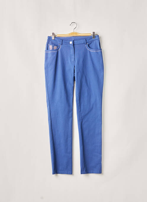 Pantalon slim stretch taille normale bleu WEINBERG femme