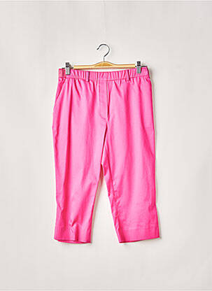 Pantacourt coupe droite rose WEINBERG femme