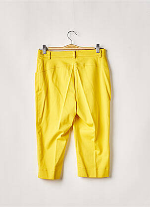 Pantacourt coupe droite jaune PAUPORTÉ femme
