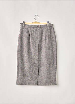 Jupe mi-longue coupe droite gris WEINBERG femme