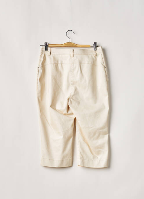 Pantacourt coupe droite beige PAUPORTÉ femme