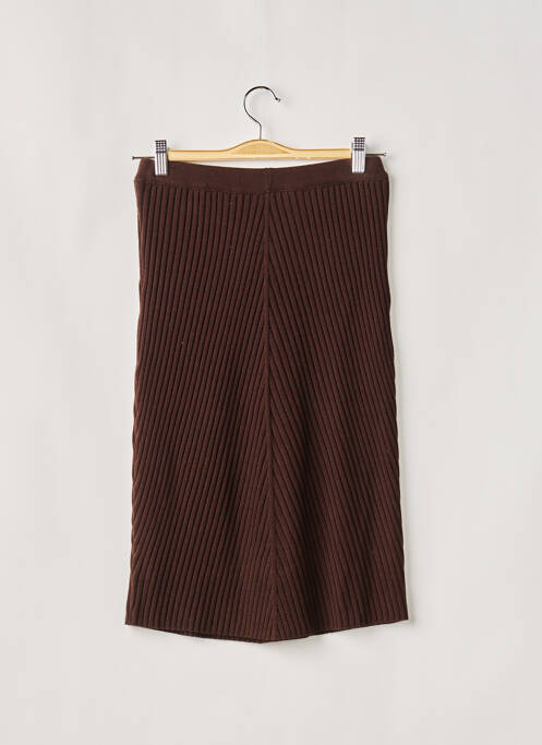Jupe mi-longue marron PAUPORTÉ pour femme
