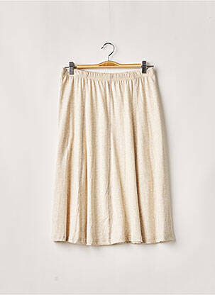 Jupe mi-longue stretch beige PAUPORTÉ femme