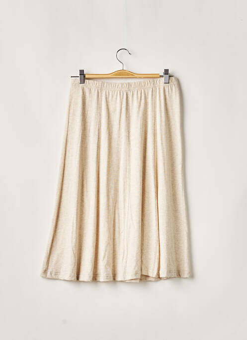 Jupe mi-longue beige PAUPORTÉ pour femme