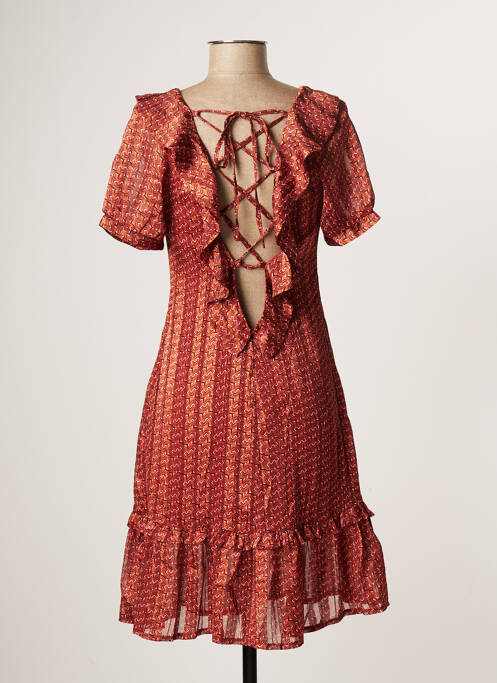 Robe mi-longue marron MOLLY BRACKEN pour femme