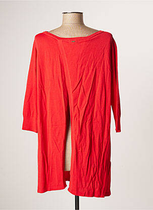 Pull tunique stretch manches 3/4 rouge FRACOMINA femme