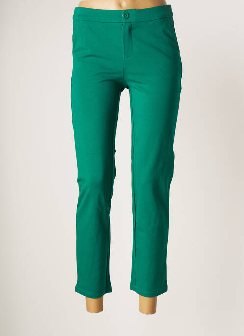 Pantalon 7/8 vert BASIC BY YESTA pour femme