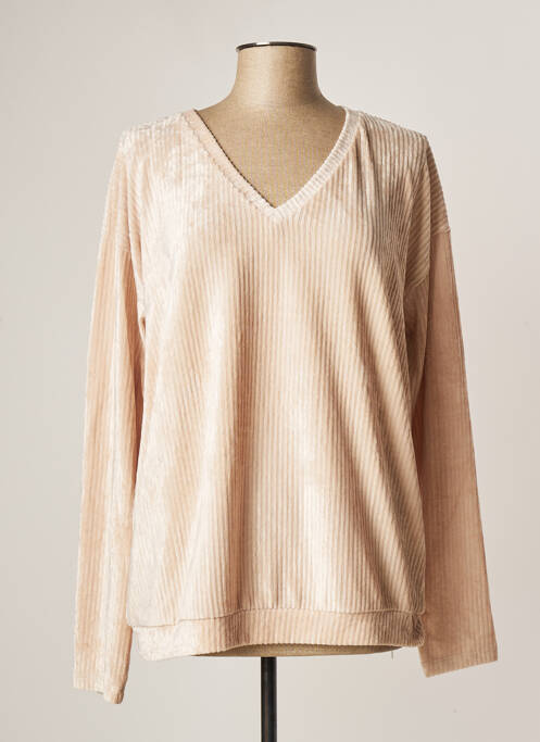 Pull beige BY BEAU pour femme
