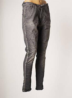 Jeans coupe slim gris KAPORAL pour femme