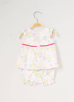 Ensemble short tissage popeline rose CARREMENT BEAU fille