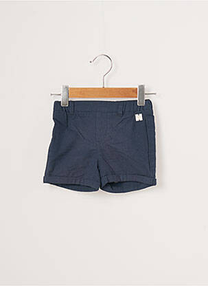 Short tissage popeline taille élastique bleu CARREMENT BEAU garçon