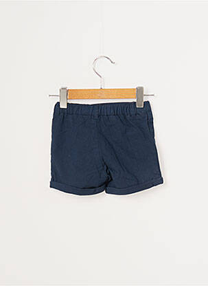 Short tissage popeline taille élastique bleu CARREMENT BEAU garçon