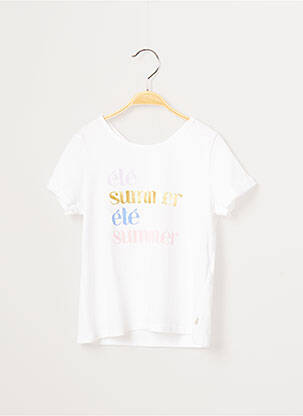 T-shirt blanc CARREMENT BEAU pour fille