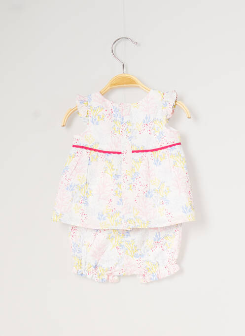 Ensemble short tissage popeline rose CARREMENT BEAU fille