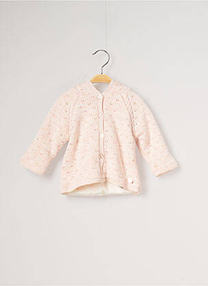 Veste casual fermeture boutonnée sur le devant rose CARREMENT BEAU fille