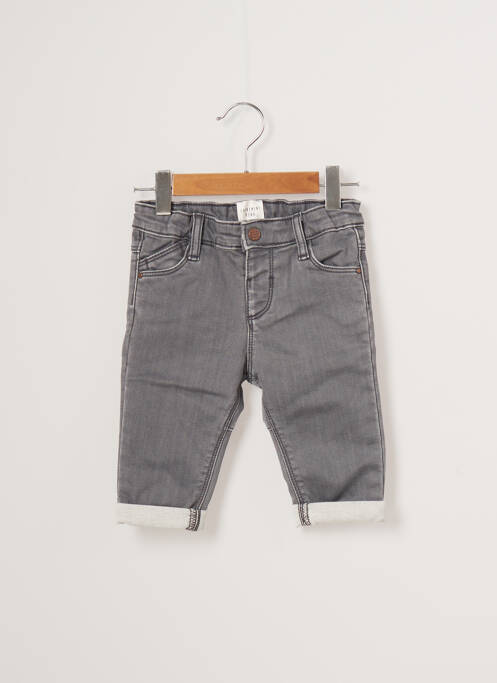 Jeans coupe slim gris CARREMENT BEAU pour garçon