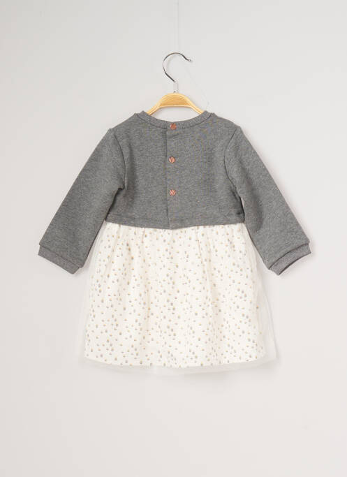 Robe courte gris CARREMENT BEAU pour fille