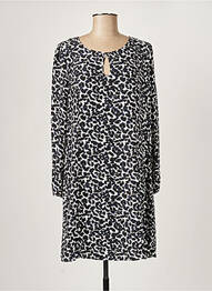 Robe mi-longue manches longues manches longues bleu PAUL BRIAL femme