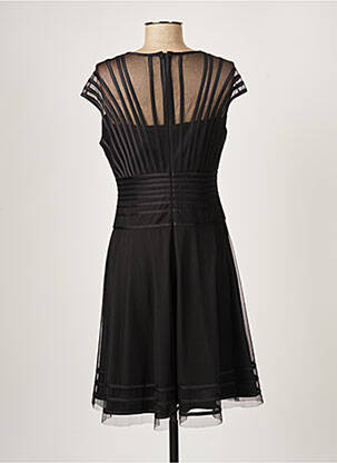 Robe mi-longue coupe fluide sans manche noir PAUL BRIAL femme