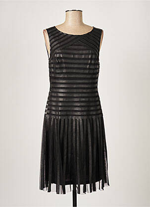 Robe mi-longue sans manche sans manche noir PAUL BRIAL femme