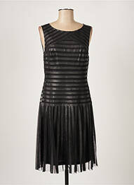 Robe mi-longue sans manche sans manche noir PAUL BRIAL femme
