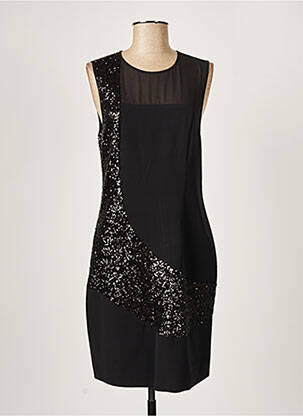 Robe mi-longue sans manche sans manche noir PAUL BRIAL femme