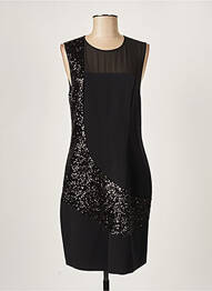 Robe mi-longue sans manche sans manche noir PAUL BRIAL femme