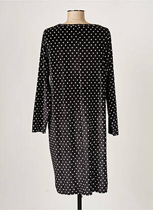 Robe mi-longue manches longues manches longues noir G!OZE femme