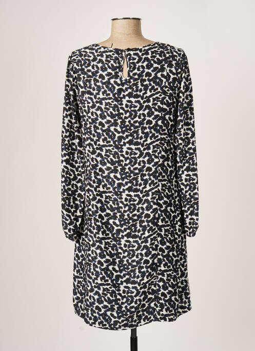 Robe mi-longue manches longues manches longues bleu PAUL BRIAL femme