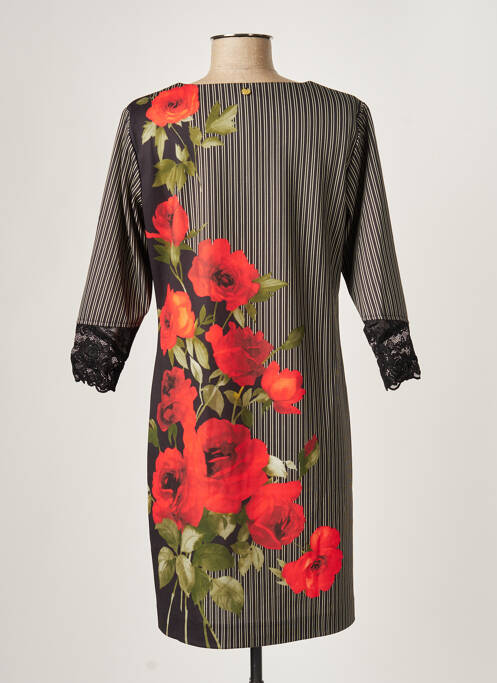 Robe mi-longue noir PAUL BRIAL pour femme