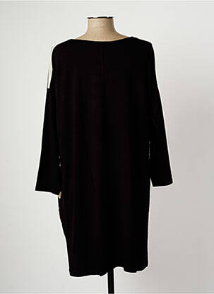 Robe mi-longue manches longues manches longues marron G!OZE femme