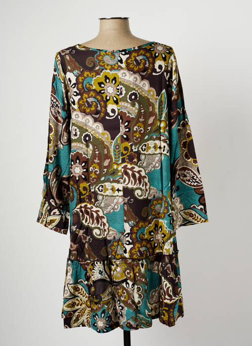 Robe mi-longue bleu G!OZE pour femme