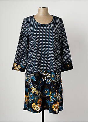 Tunique manches longues col rond bleu G!OZE femme