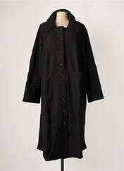 Manteau long noir G!OZE pour femme seconde vue