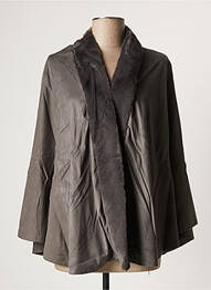 Gilet manches longues stretch gris MALOKA femme