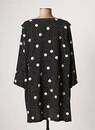 Tunique manches longues tissage crêpe noir G!OZE femme
