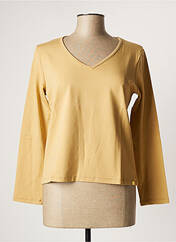 T-shirt jaune PAUL BRIAL pour femme seconde vue