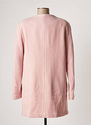 Manteau long coupe droite sans capuche rose PAUL BRIAL femme